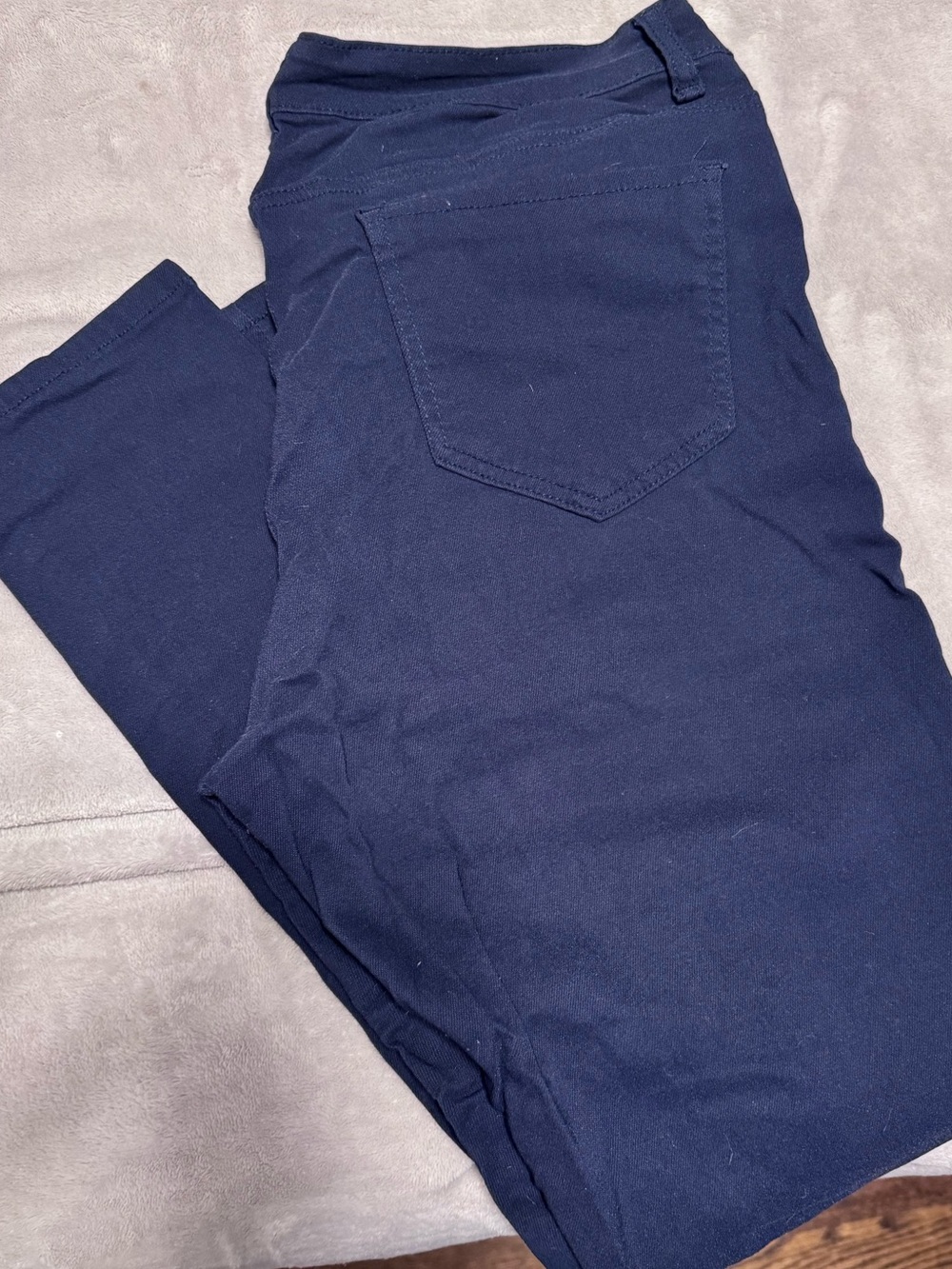 Hybrid & company Navy Stretch Cotton Blend Pants